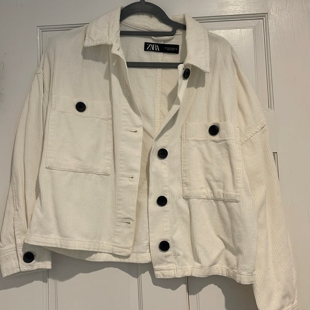 White corduroy jacket